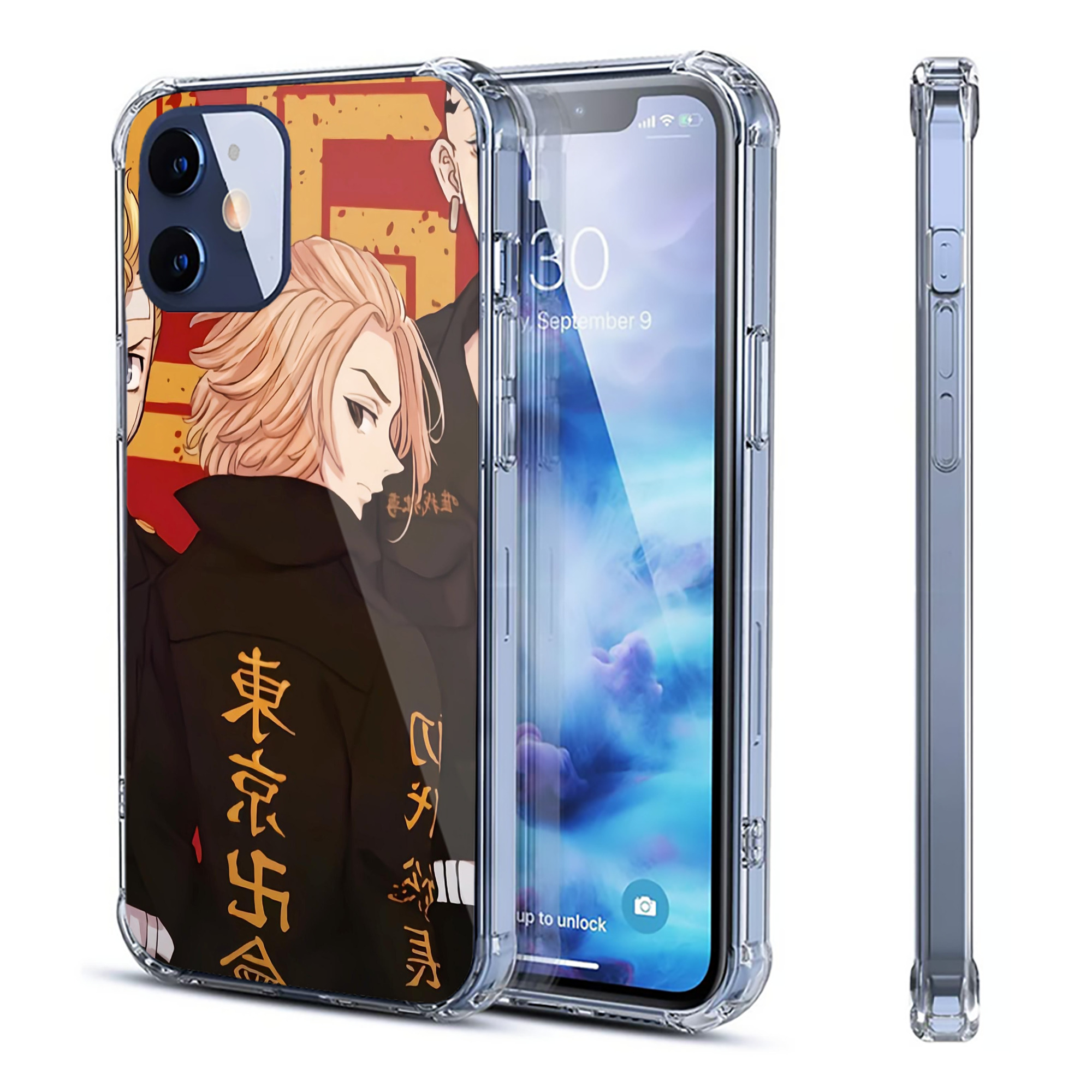 （画像用） 東京リベンジャーズ Tokyo Revengers 【iPhone 12シリーズ対応】透明スマホケース（クリアソフトケース）
